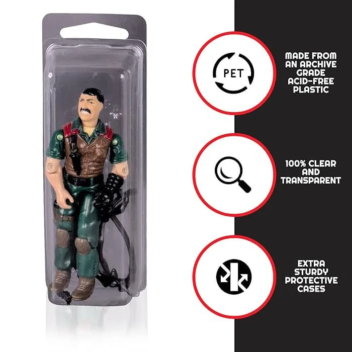Action Figure Protectors – EVORETRO PET Clamshell 50-Pack 7