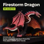 Ugears houten modelbouwpakket – Firestorm Dragon 43 cm 8