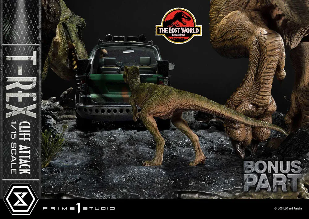 Jurassic Park Statue – Lost World T-Rex Cliff Attack Bonus 53 cm 26