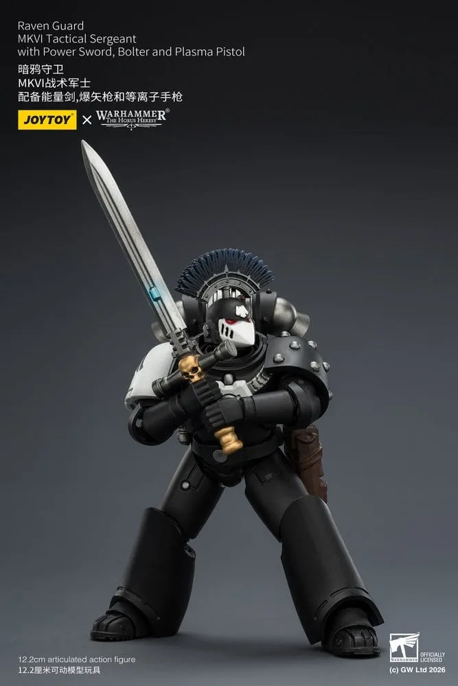 Warhammer 40,000 Figure – Raven Guard MkVI Sergeant 12.3 cm 7