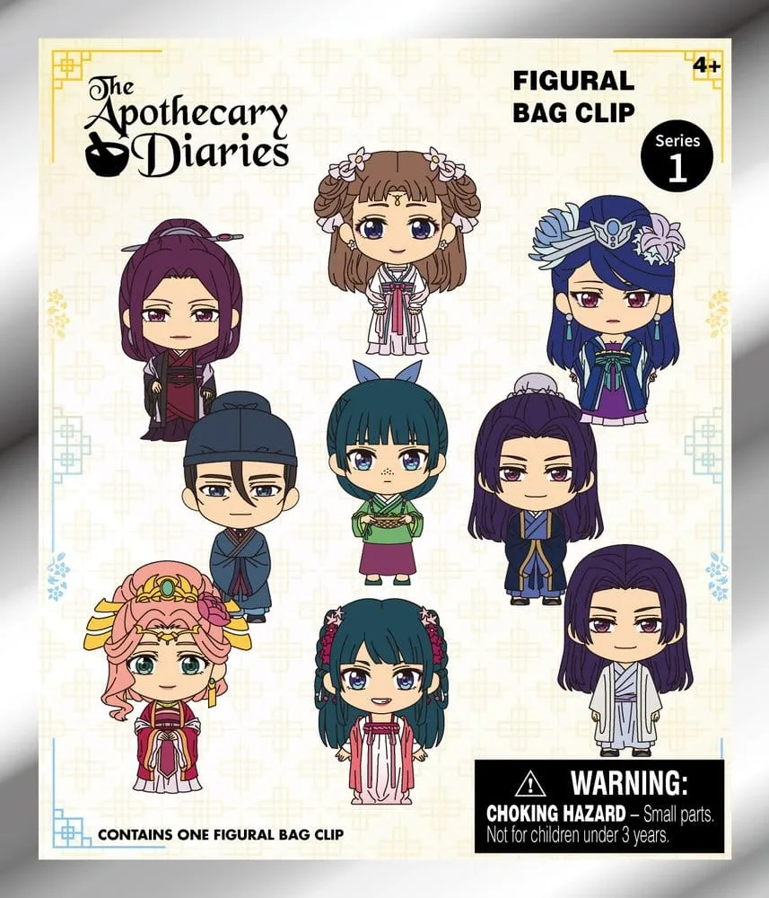 The Apothecary Diaries PVC Bag Clips – Series 1 Display of 24 3