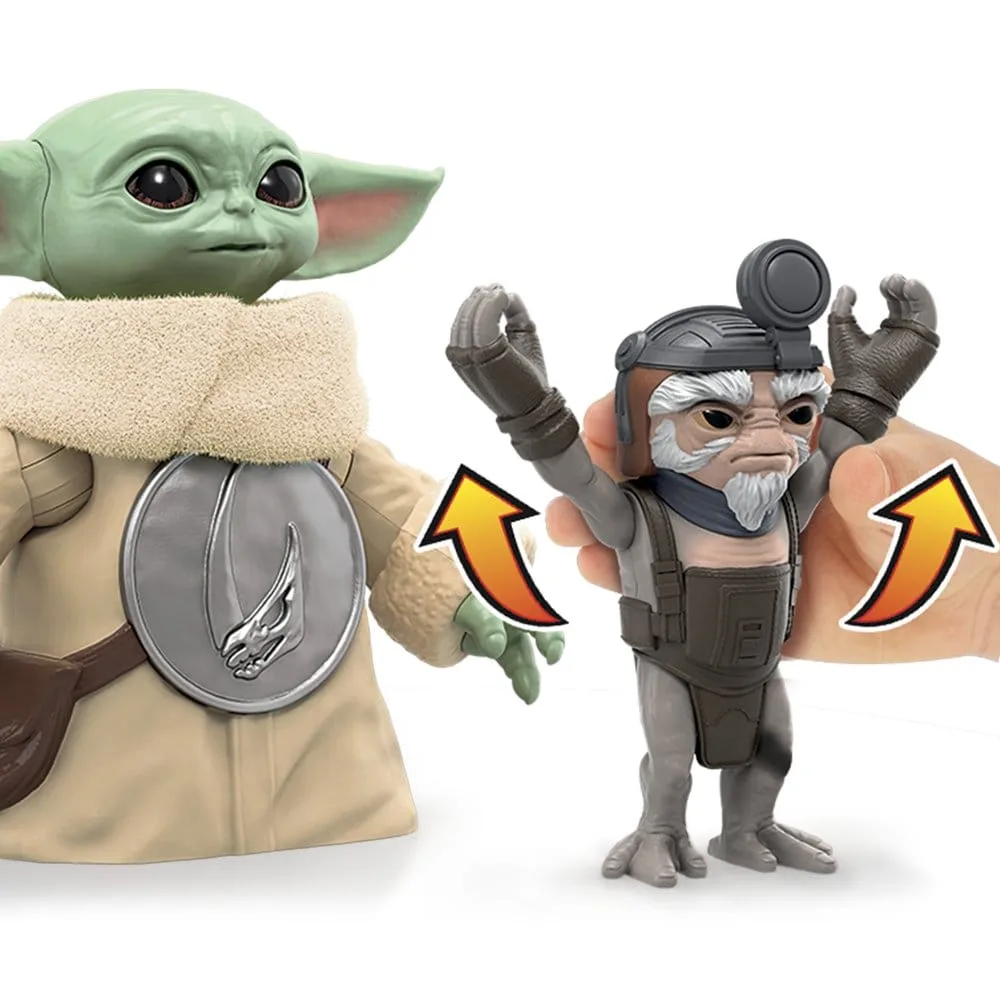 Star Wars Interactieve Figuur – Huggin' Grogu en Anzellan 17 cm 17