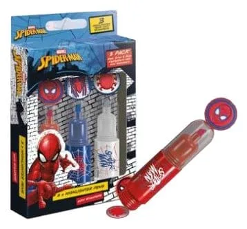 Spider-Man Highlighter Display – Red White and Blue 12-Pack