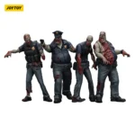 Zombie Dark Source Action Figures – Male Police 4-Pack 8 cm 6