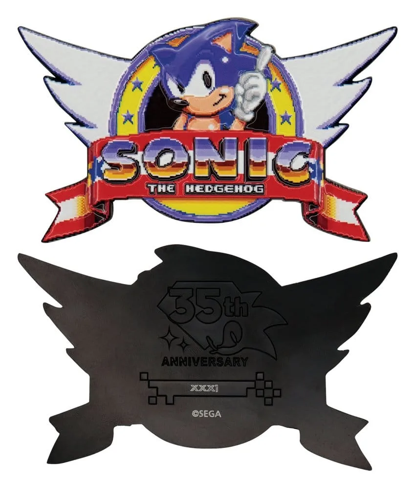 Sonic the Hedgehog Medallion – Original Logo 5 x 8 cm 2