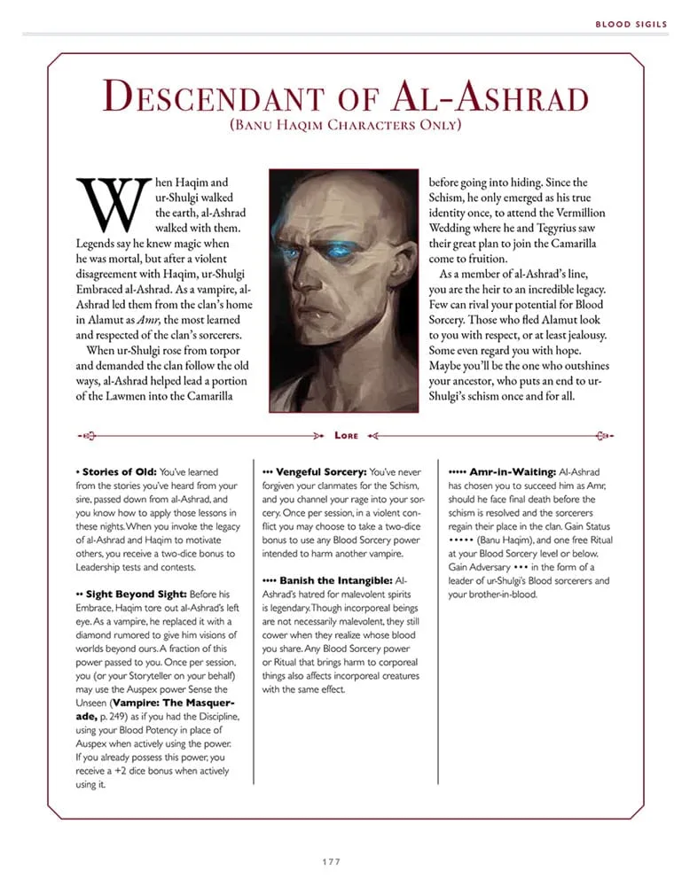 Vampire: The Masquerade Quellenband – Blood Sigils 5. Edition 2