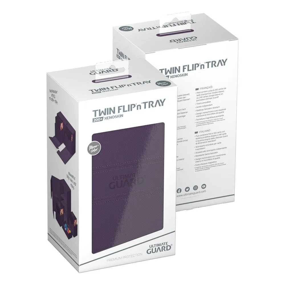 Ultimate Guard Deck Box – Twin Flip’n’Tray 200+ Xenoskin Purple 8