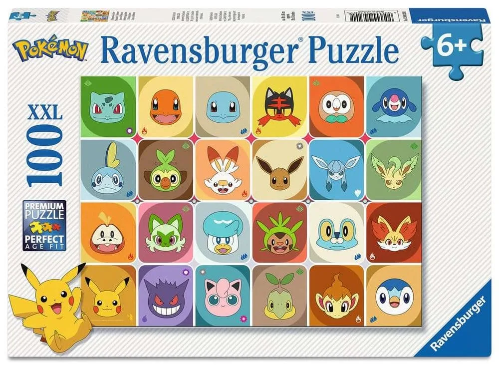 Pokémon Jigsaw Puzzle – Faces 100 XXL Pieces 49 x 36 cm