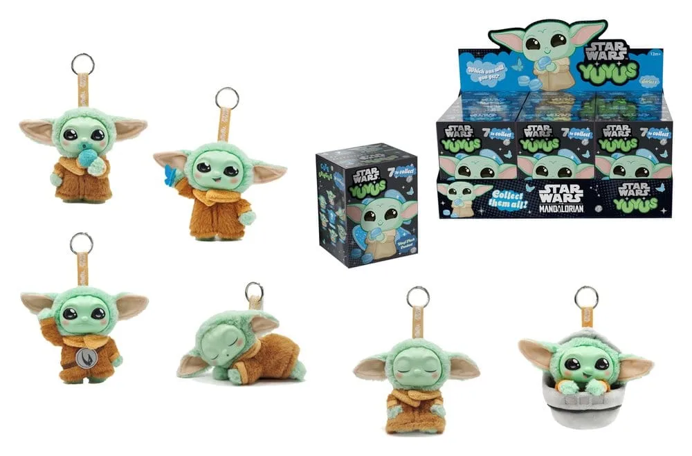 Star Wars Keychains – Grogu YUYU Wave 4 Display of 6 12 cm