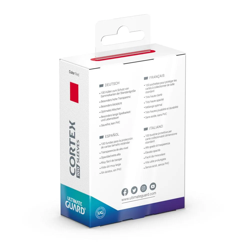 Ultimate Guard Card Sleeves – Cortex Red 100-Pack 66 x 91 mm 4