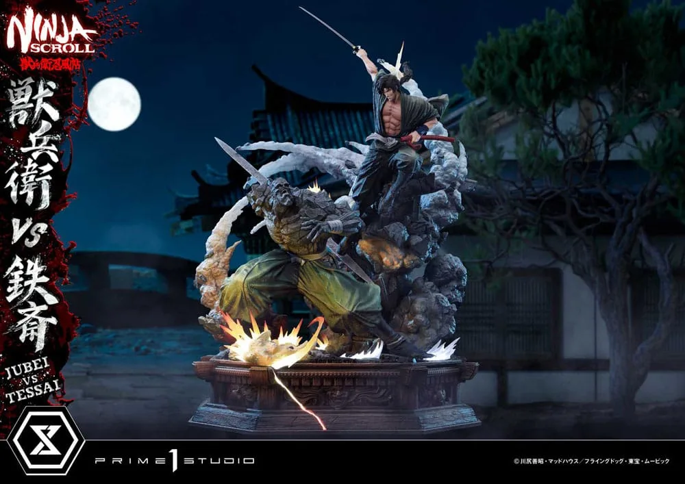 Ninja Scroll Statue – Jubei Versus Tessai 1/4 Scale 101 cm 3