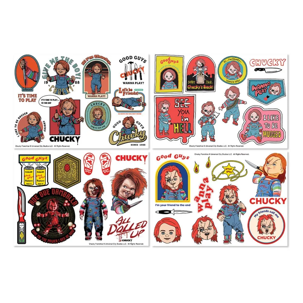 Chucky Tech Sticker Pack – Reusable Vinyl Decals