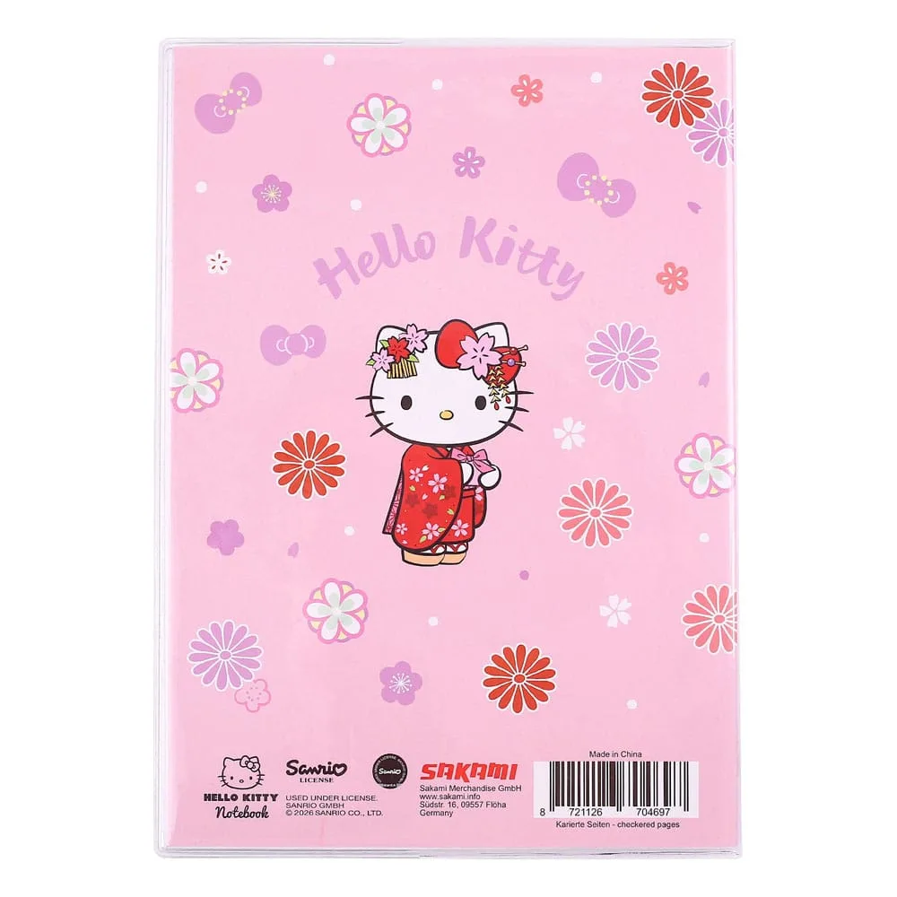 Sanrio Notebook – Hello Kitty Kimono Holographic Checkered A5 2