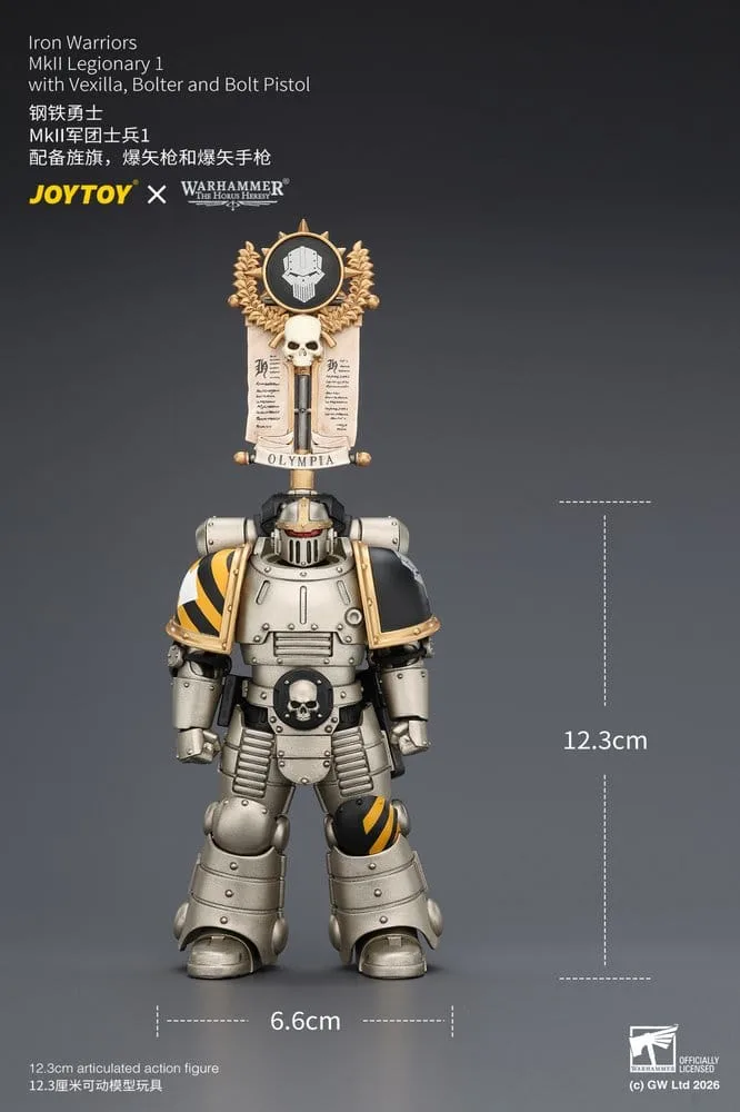 Warhammer Action Figure – Iron Warriors MkII Legionary 1 12.3 cm 15