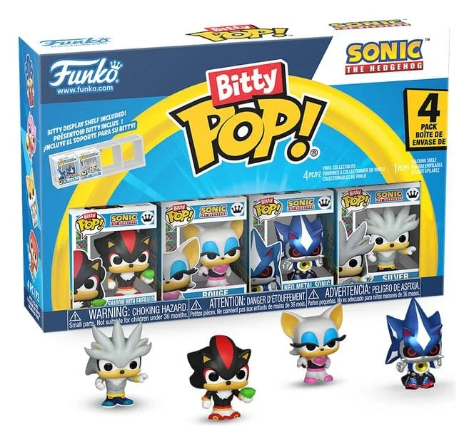 Sonic Bitty Pop Figures – Shadow 4-Pack 2.3 cm 1