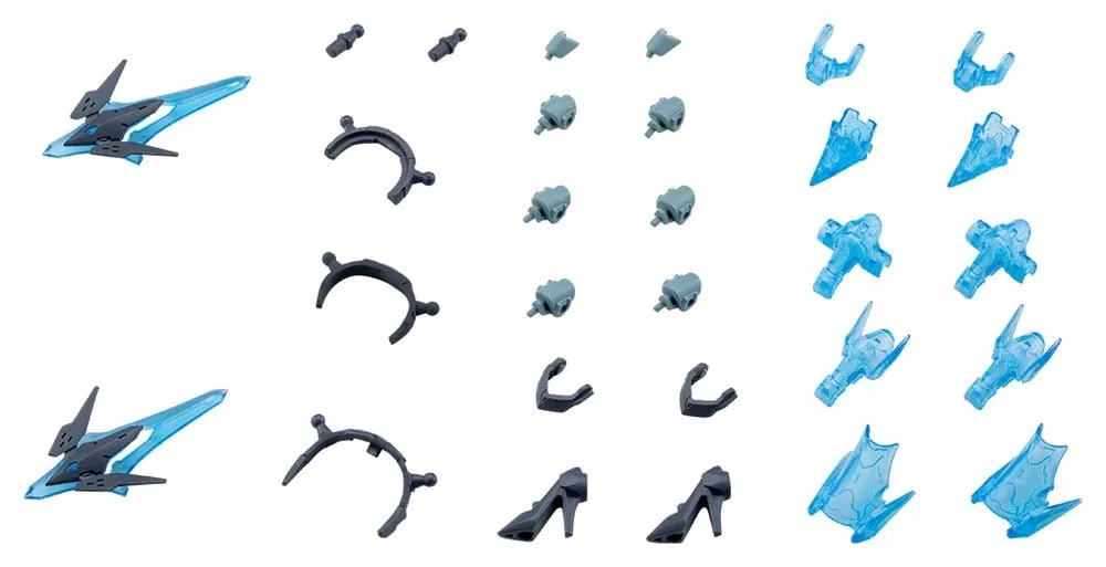 M.S.G. Model Kit Accessories – Holonic Headdress & High Heels Grey