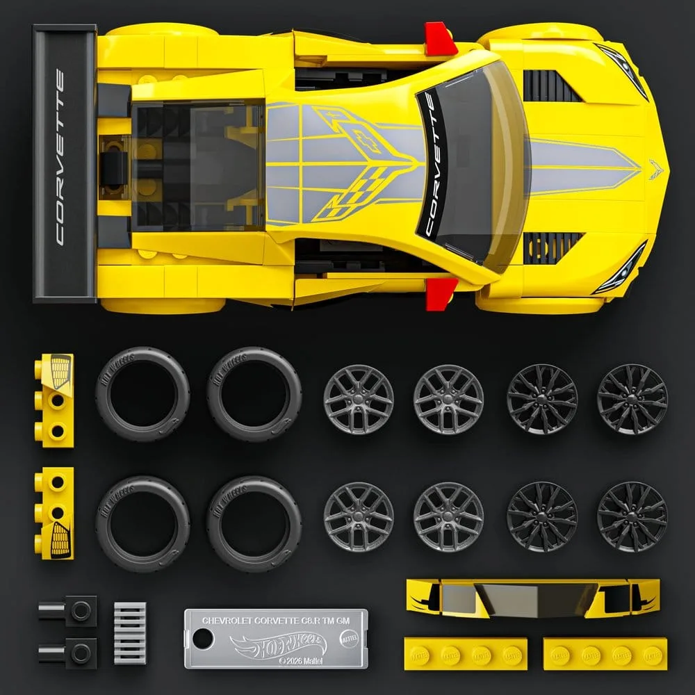 Hot Wheels Building Set – Mattel Brick Shop Corvette C8.R 1:32 4