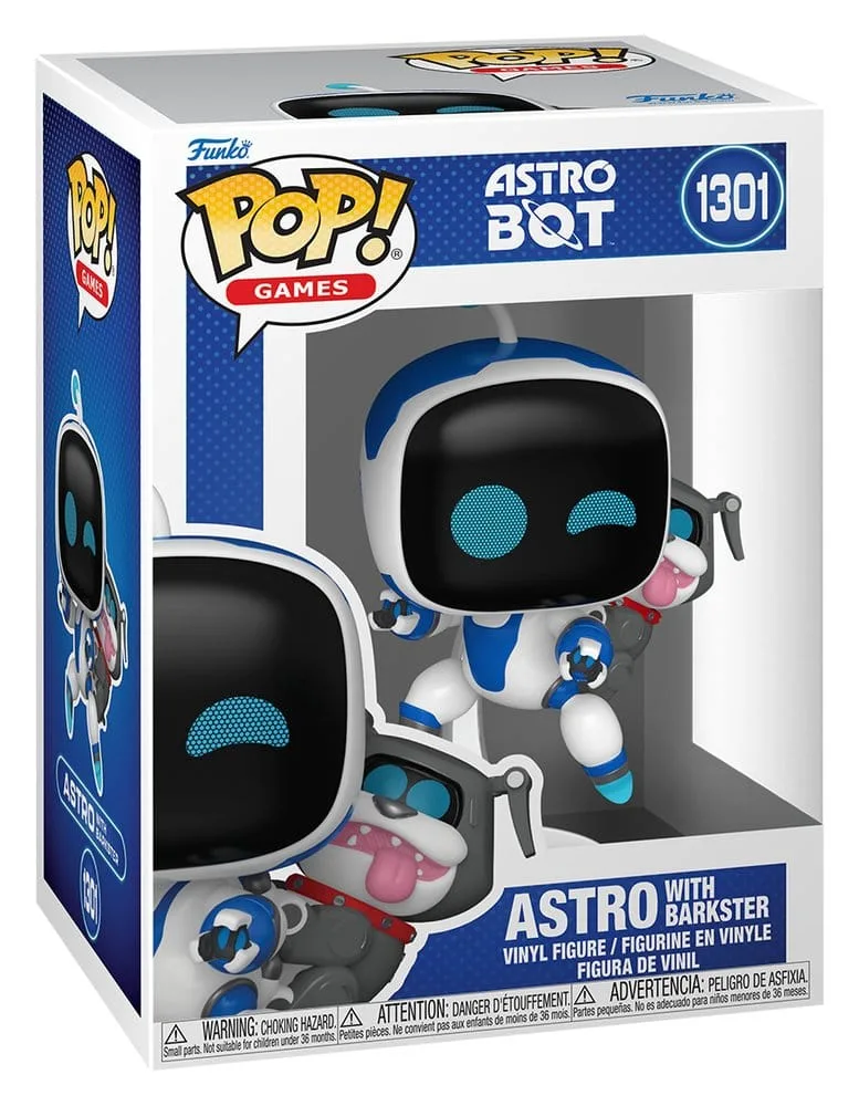 Astro Bot Vinyl Figure – Astro with Barkster Funko Pop 9 cm 2