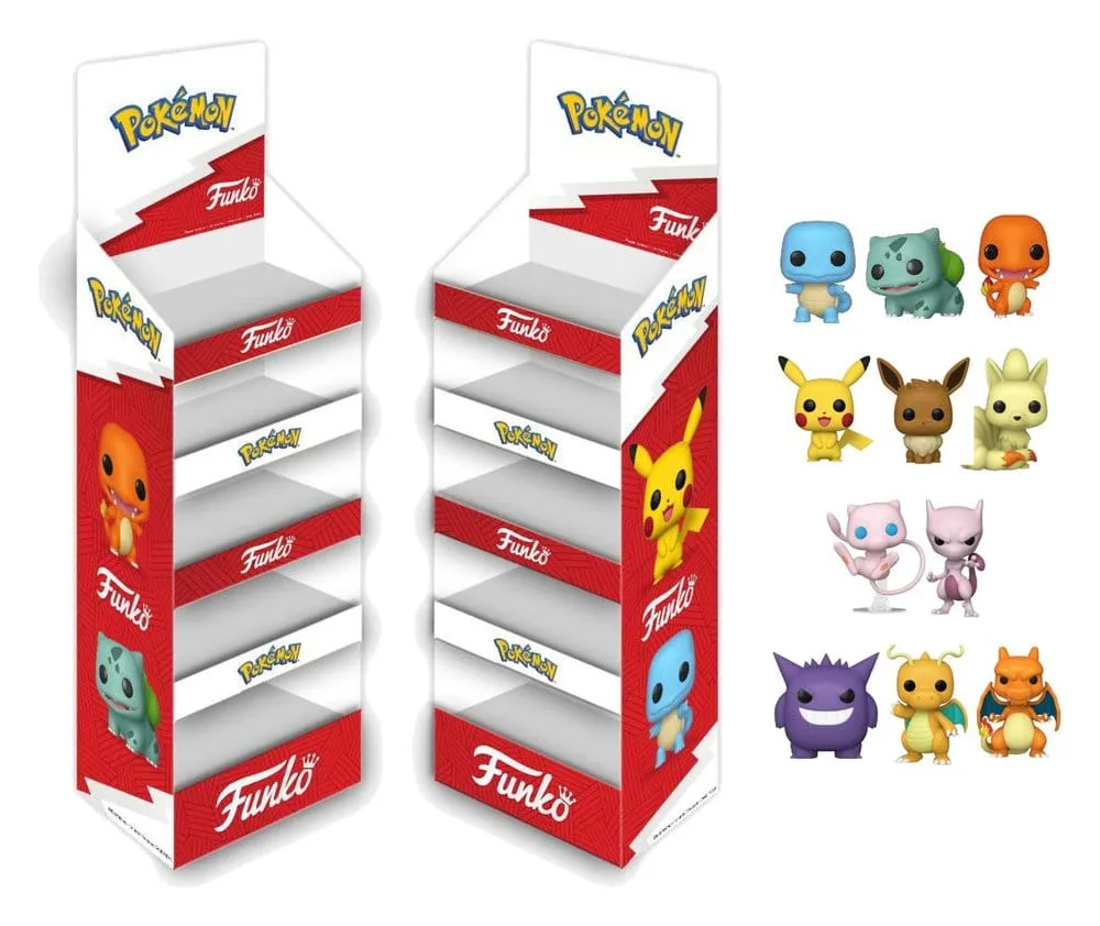 Pokémon Vinyl Figures – Funko Pop Floor Display of 60