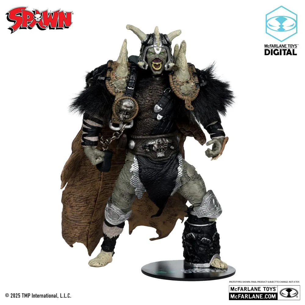 Spawn Actionfigur – Bloodaxe mit Pferd Gold Label 18 cm 5