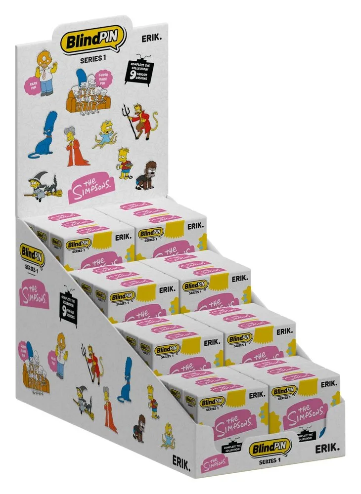 The Simpsons Pin Badges – Series 1 Display of 24