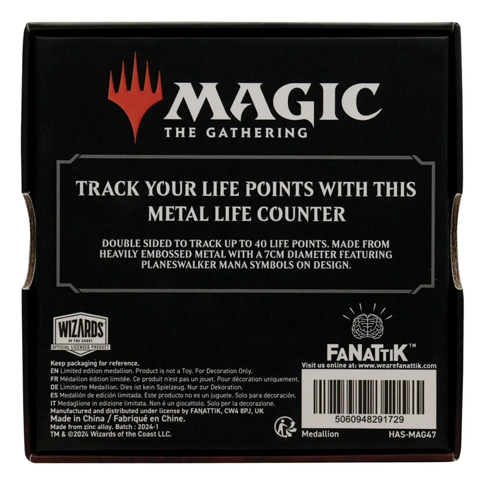 Magic the Gathering Life Counter – Antique Gold Finish 7 cm 4