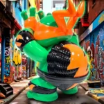 TMNT Vinyl Figure – Grape Brain Michelangelo 24 cm 4