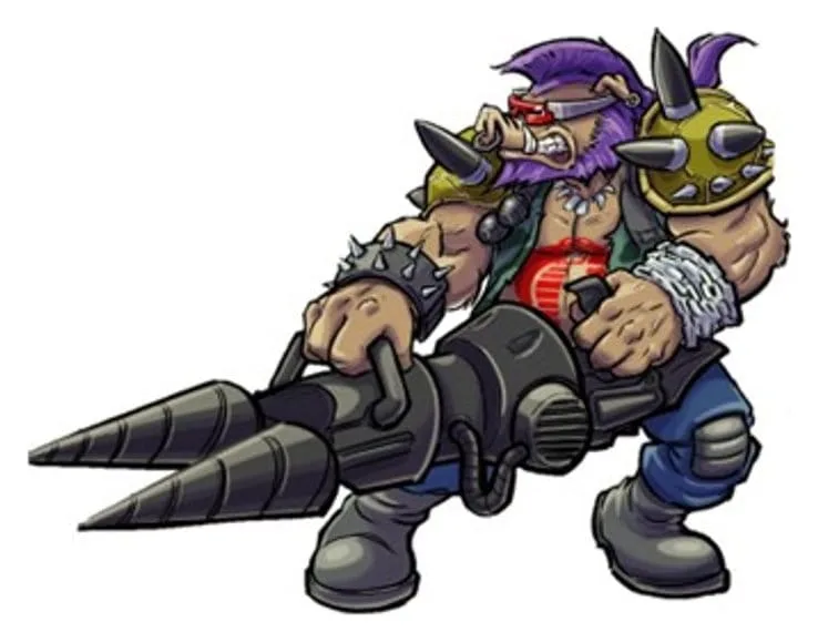 TMNT x G.I. Joe Action Figure – Rocksteady x Dreadnok Buzzer 12 cm