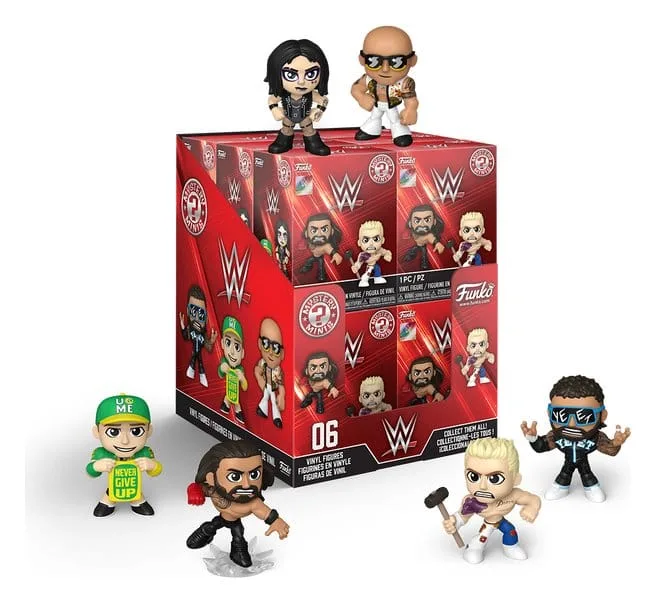 WWE Mini Figures – 12 Blind Box Display 5 cm