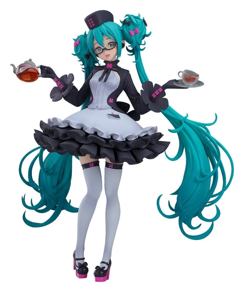 Hatsune Miku Figure – Pop Up Parade Glasses x Café 18 cm