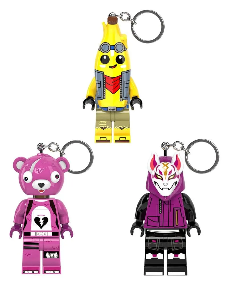 LEGO Fortnite Keychain Display – 16 Assorted Light-Up Keychains 2