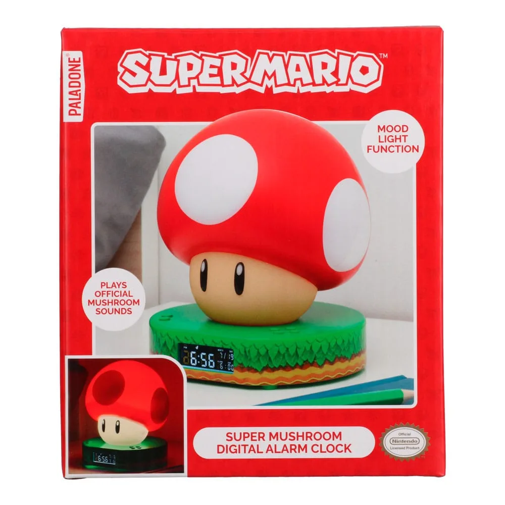 Super Mario Alarm Clock – Mushroom 14 cm 4
