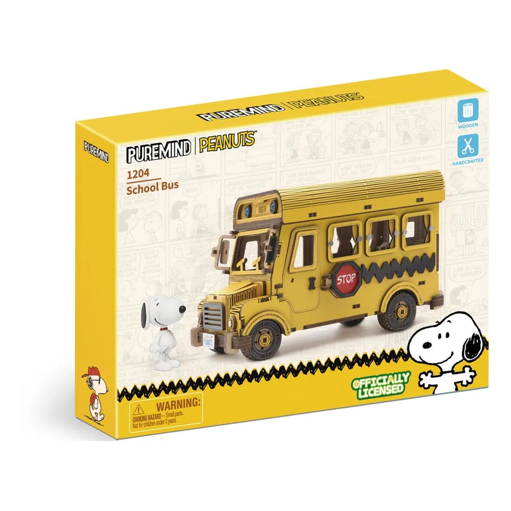Peanuts Wooden Construction Kit – Puremind School Bus 4