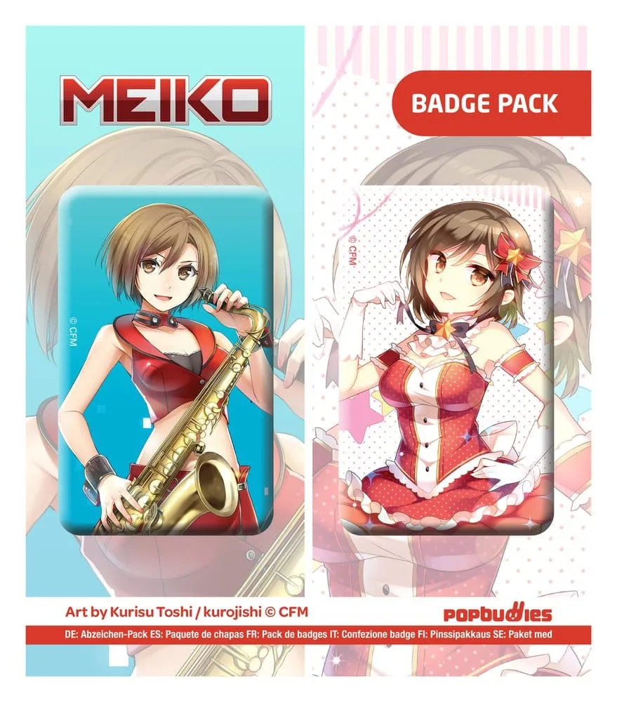 Vocaloid Button Set – MEIKO Art 2-Pack