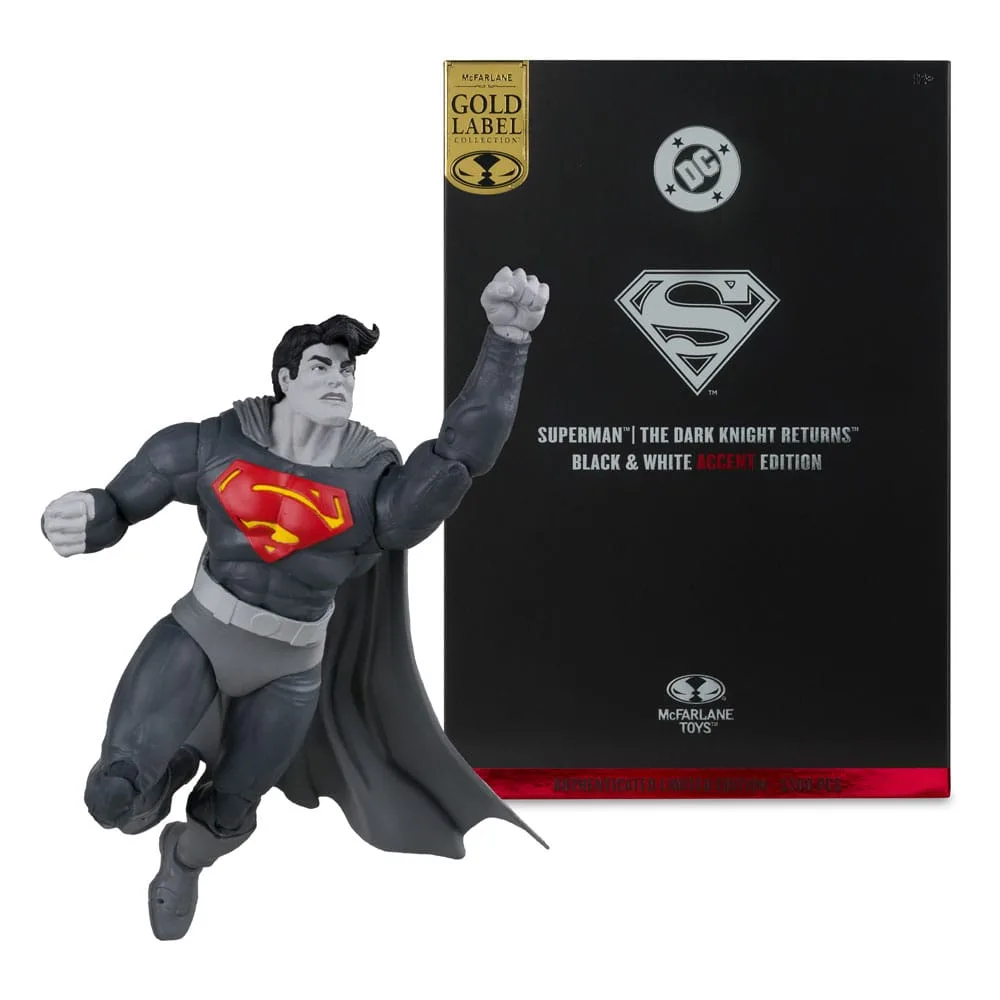 DC Action Figure – Superman Black & White Accent Edition 18 cm 5