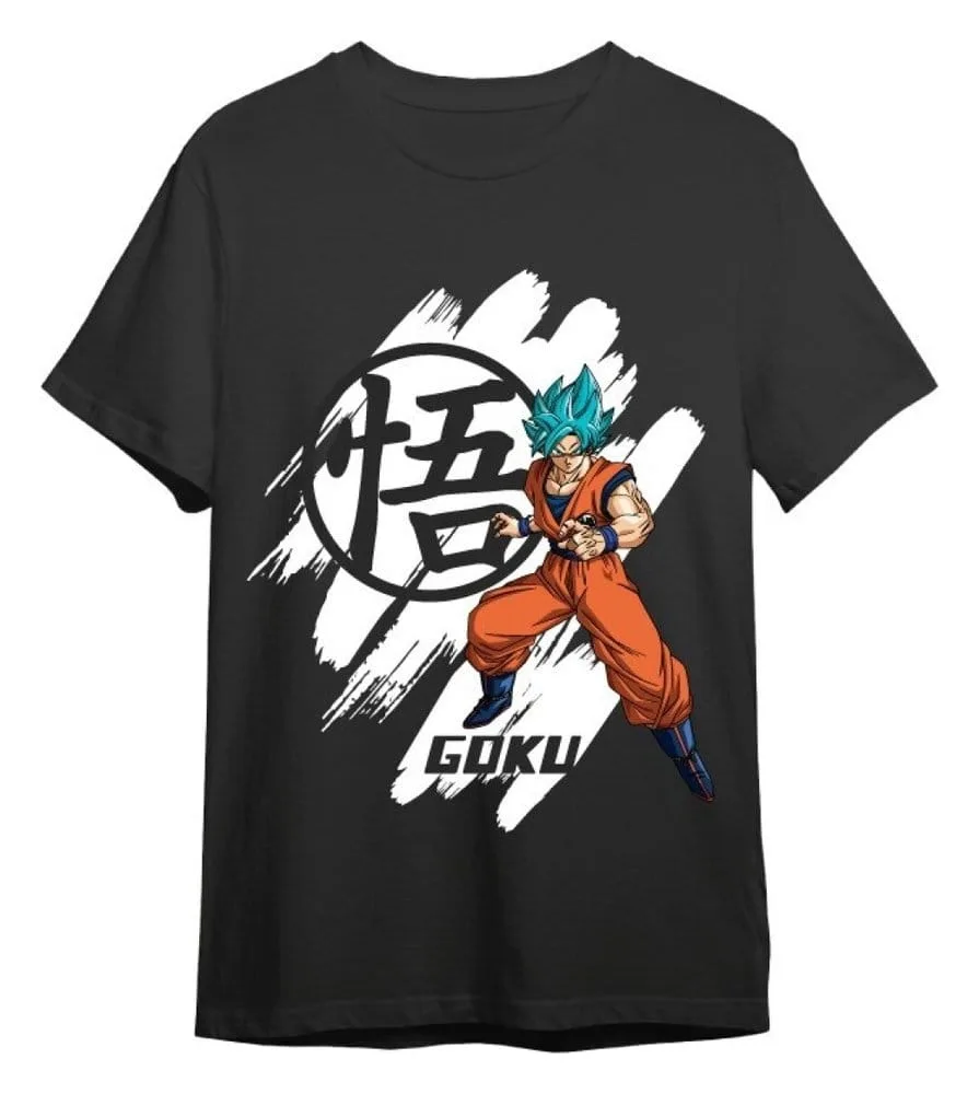 Dragon Ball Super T-Shirt – Goku Super Saiyan Blue Black M