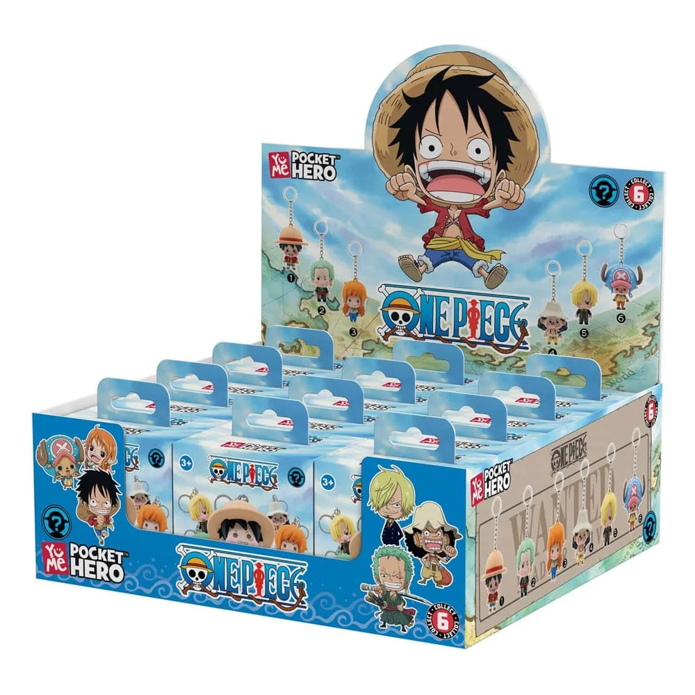 One Piece Keychain Display – Pocket Hero Series 2 12 Pack 6–7 cm 8