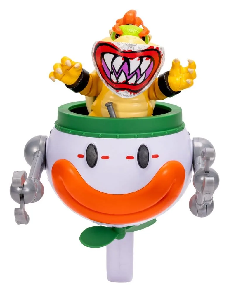 Super Mario Galaxy Movie Figure – Bowser Jr. with Clown Car 13 cm 4