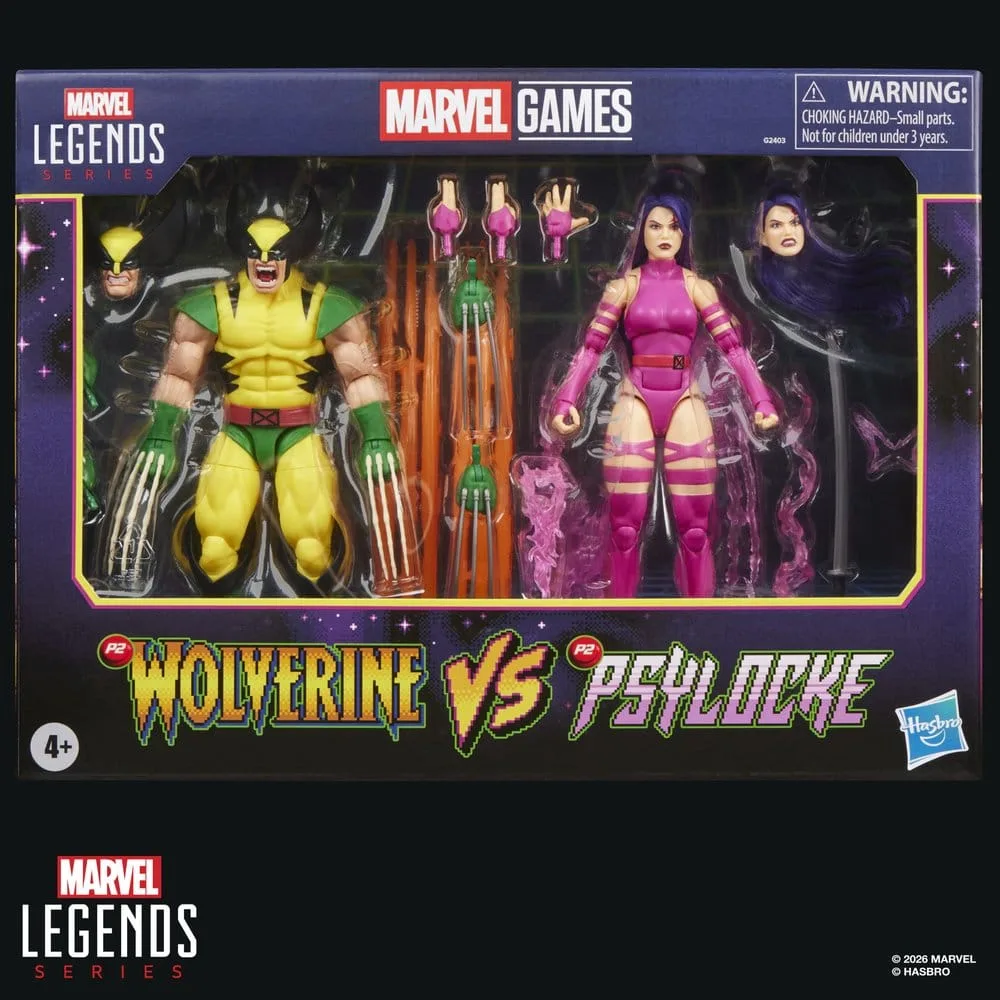Marvel Action Figures – Legends Wolverine and Psylocke 2-Pack 15.2 cm 7