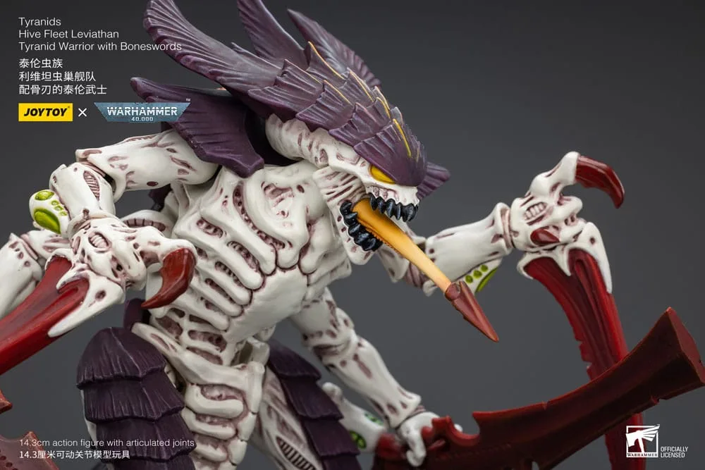 Warhammer 40k Action Figure – Tyranid Warrior with Boneswords 12 cm 6