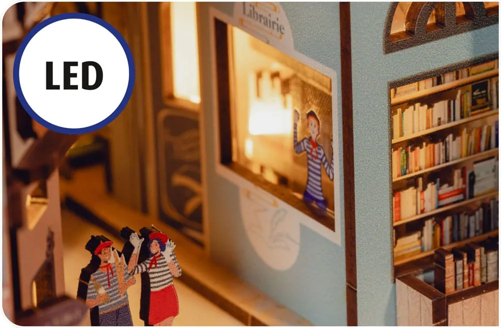 Paris Book Nook Diorama Kit – Tiny Adventures 23 cm 7
