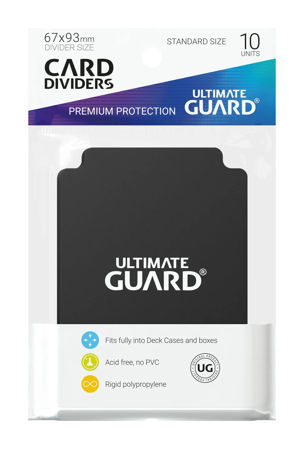 Ultimate Guard Kartentrenner – Schwarz 10er-Set 67 × 93 mm 2