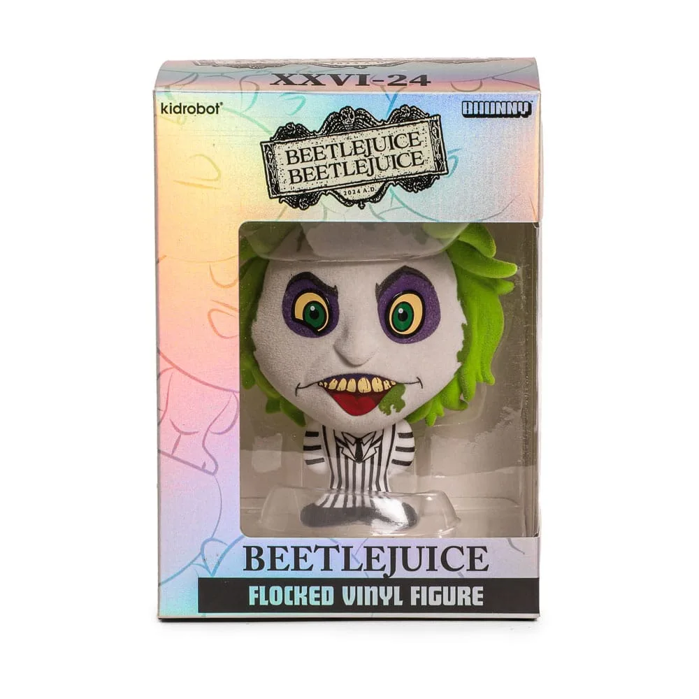 Beetlejuice Vinyl Figure – Bhunny Flocked Striped Suit 10 cm 9