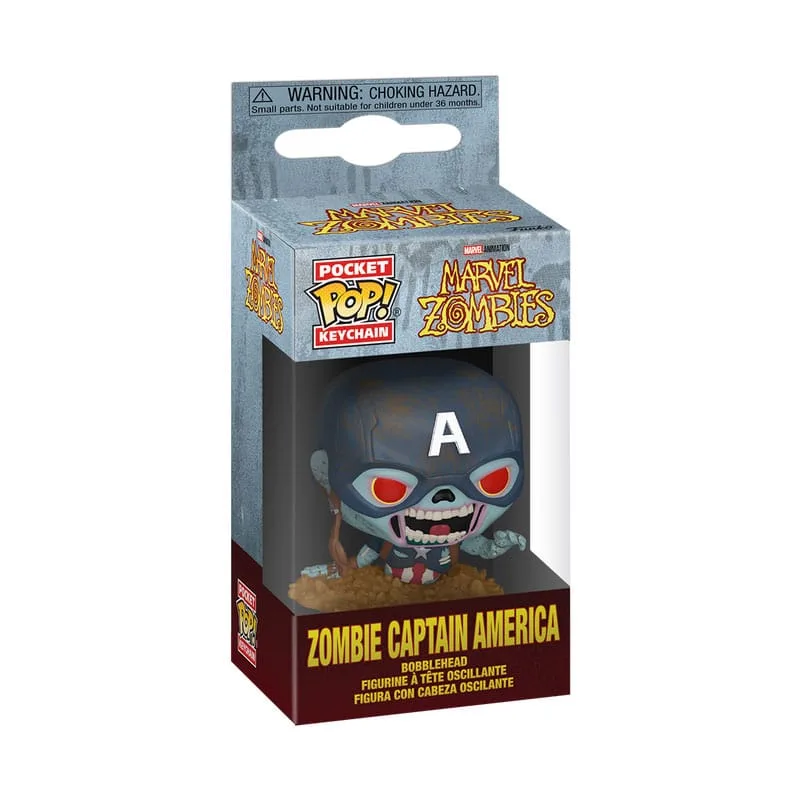 Marvel Zombies POP Vinyl Keychains – Captain America 4 cm 2
