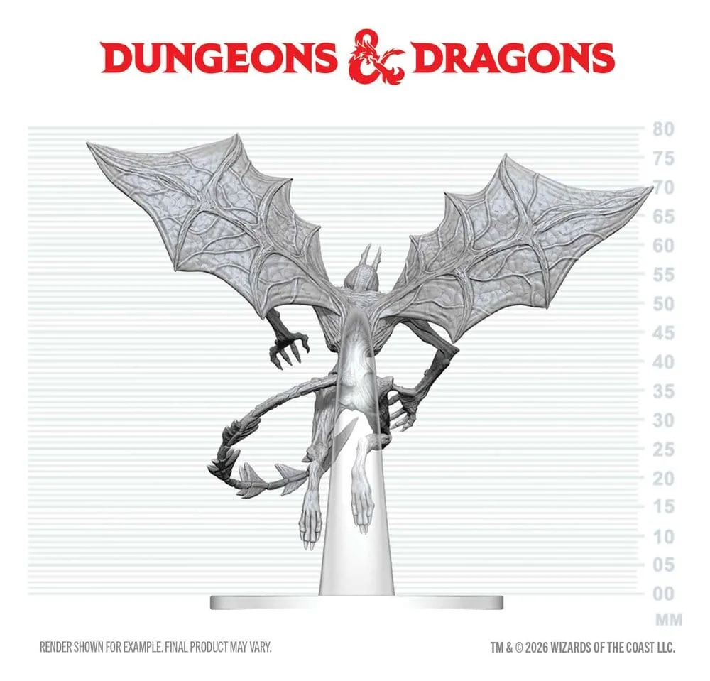 Dungeons & Dragons Miniature – Unpainted Nightgaunt 8 cm 2