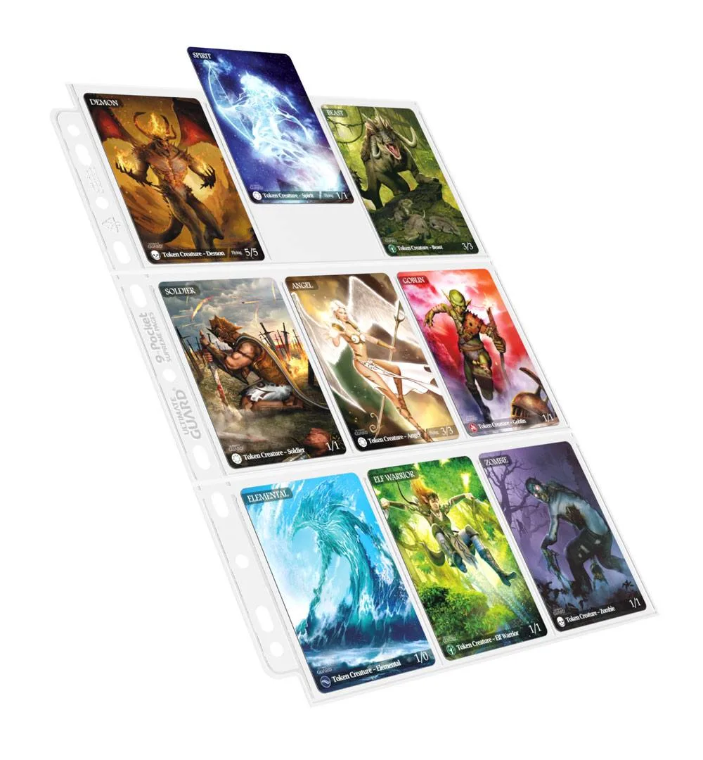 Ultimate Guard Binder Pages – 9-Pocket Top-Loading Clear 100-Pack 5