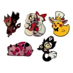 Hazbin Hotel Enamel Pin Set – Character Collection 5 cm 1