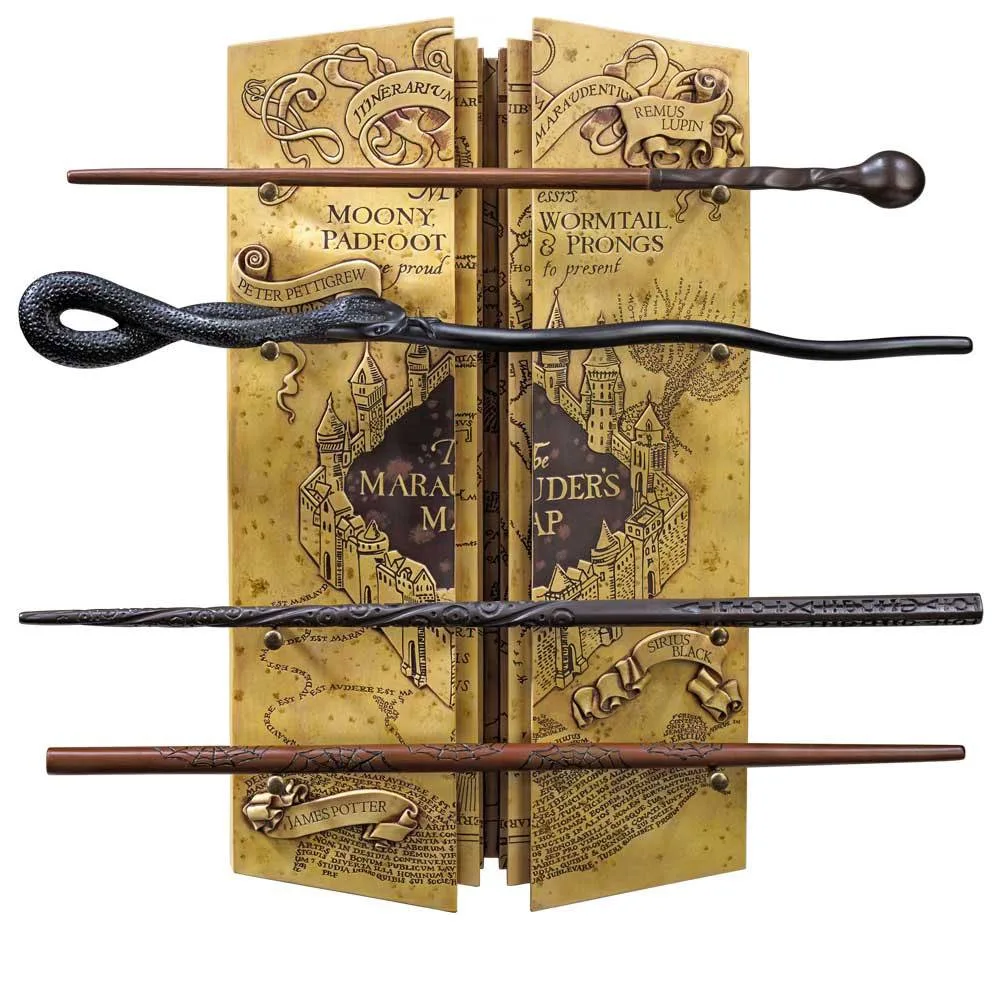 Harry Potter Wand Set – Marauders Collection with Wall Display