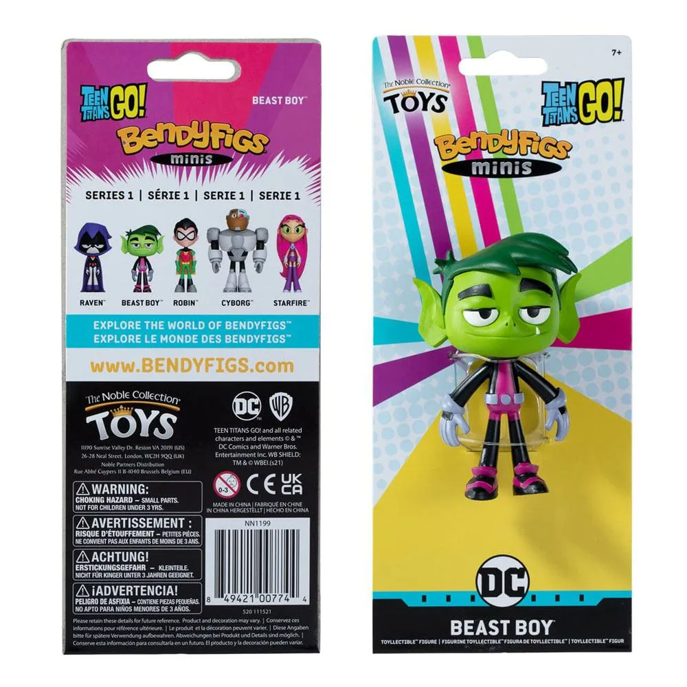 Teen Titans Go Bendable Figure – Beast Boy Mini Bendyfigs 9 cm 2