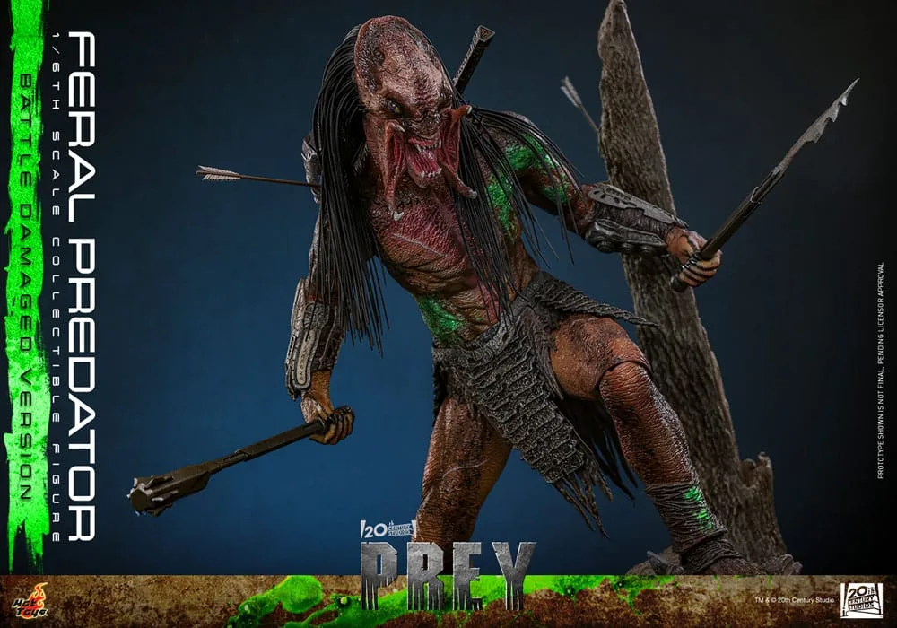 Prey Action Figure – Battle Damaged Feral Predator 37 cm 3